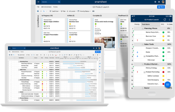 Project management software van Smartsheet